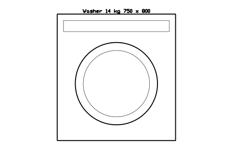 Preview of the Washer 14 kg 750 x 800 symbol, block SVC_WASHER_14