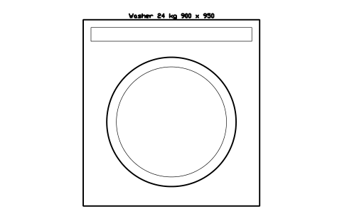 Preview of the Washer 24 kg 900 x 950 symbol, block SVC_WASHER_24