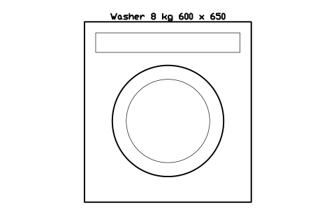 Preview of the Washer 8 kg 600 x 650 symbol, block SVC_WASHER_8