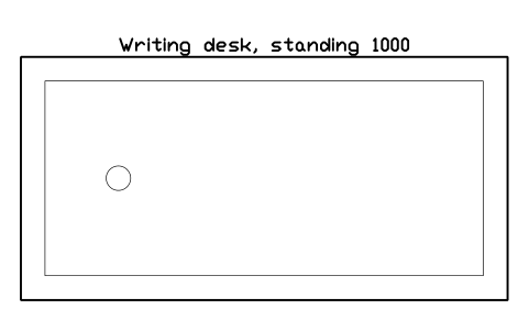 Preview of the Writing desk, standing 1000 symbol, block SVC_WRITING_DESK