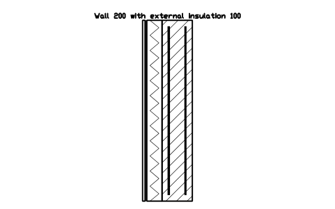 シンボル 壁 200(外断熱 100) のプレビュー(ブロック CWS_ETICS_200_100)