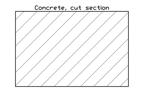 シンボル コンクリート(断面) のプレビュー(ブロック CWS_SW_CONCRETE)