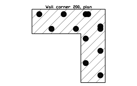 シンボル 壁の出隅 200(平面) のプレビュー（ブロック CWS_WALL_CORNER_200）