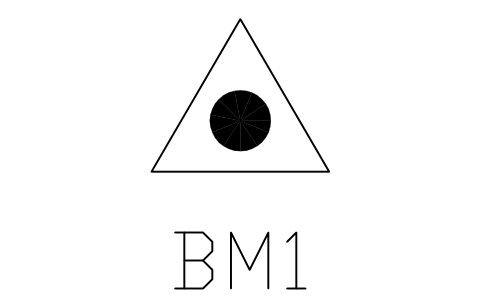 Preview of the Benchmark / control point symbol, block CSL_BENCHMARK