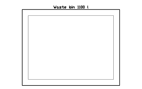Preview of the Waste bin 1100 l symbol, block CSL_BIN_WHEELIE