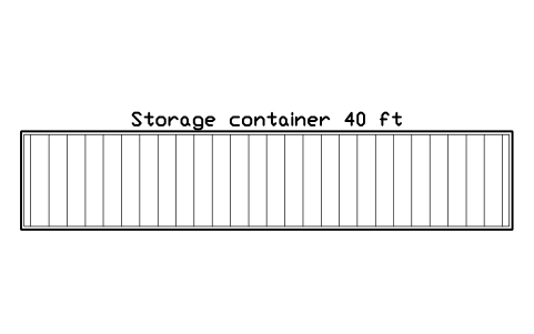 Preview of the Storage container 40 ft symbol, block CSL_CONTAINER_40