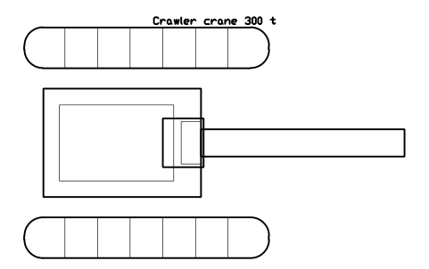 Preview of the Crawler crane 300 t symbol, block CSL_CRAWLER_CRANE_300
