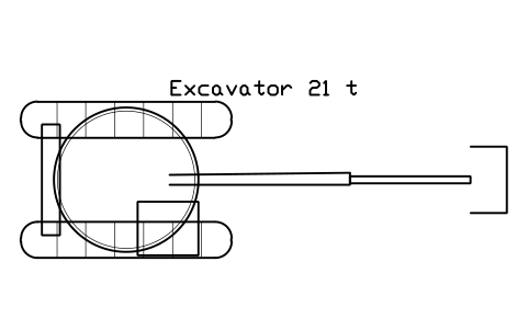 Preview of the Excavator 21 t symbol, block CSL_EXC_21T