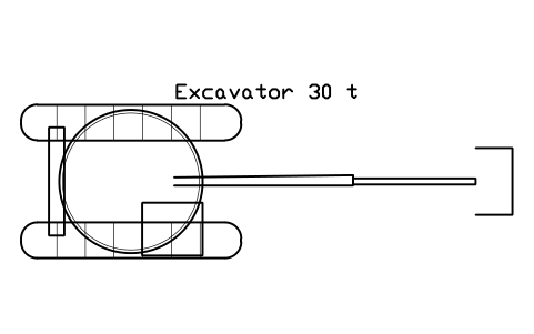 Preview of the Excavator 30 t symbol, block CSL_EXC_30T