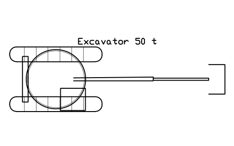 Preview of the Excavator 50 t symbol, block CSL_EXC_50T