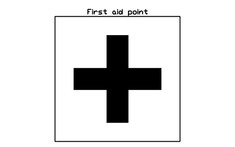 Preview of the First aid point symbol, block CSL_FIRST_AID_POINT