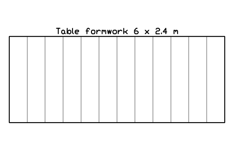 Preview of the Table formwork 6 x 2.4 m symbol, block CSL_FORMWORK_TABLE