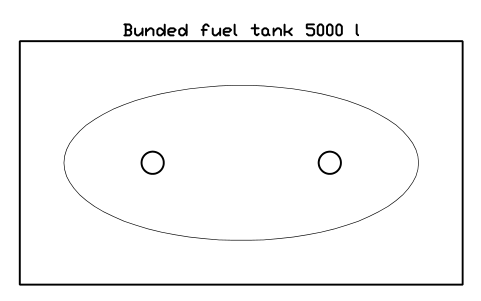 Preview of the Bunded fuel tank 5000 l symbol, block CSL_FUEL_TANK
