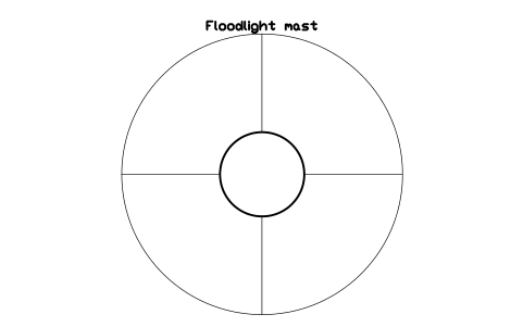 Preview of the Floodlight mast symbol, block CSL_LIGHT_MAST
