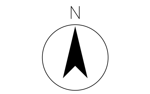 Preview of the North arrow symbol, block CSL_NORTH_SITE