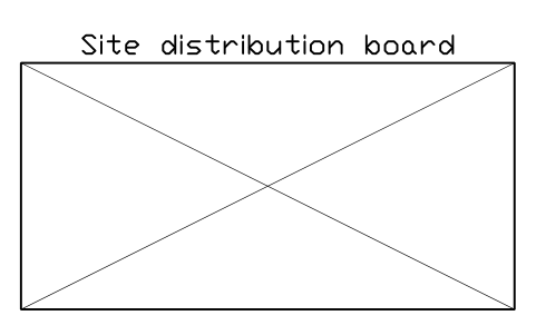 Preview of the Site distribution board symbol, block CSL_POWER_DB