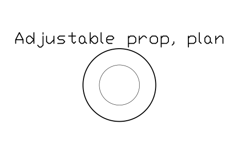 Preview of the Adjustable prop, plan symbol, block CSL_PROP
