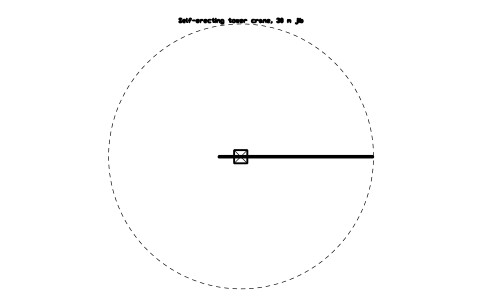 Preview of the Self-erecting tower crane, 30 m jib symbol, block CSL_SELF_ERECT