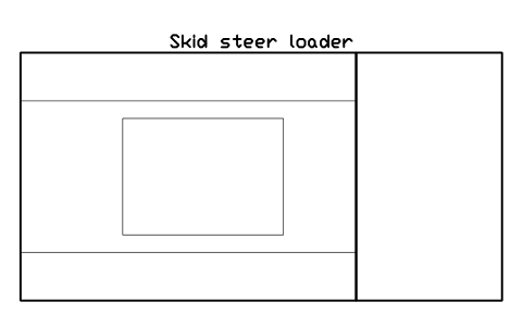 Preview of the Skid steer loader symbol, block CSL_SKID_STEER