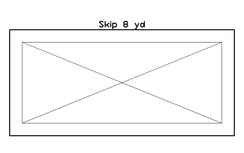 Preview of the Skip 8 yd symbol, block CSL_SKIP