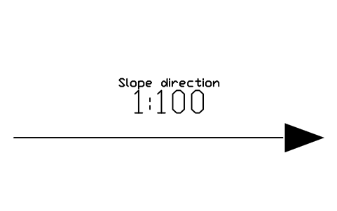 Preview of the Slope direction symbol, block CSL_SLOPE_ARROW