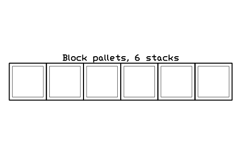 Preview of the Block pallets, 6 stacks symbol, block CSL_STORE_BLOCKS