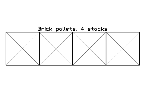 Preview of the Brick pallets, 4 stacks symbol, block CSL_STORE_BRICK