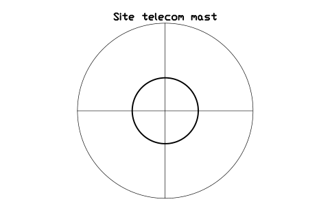 Preview of the Site telecom mast symbol, block CSL_TELECOM_MAST