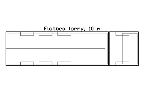 Preview of the Flatbed lorry, 10 m symbol, block CSL_TRUCK_FLATBED