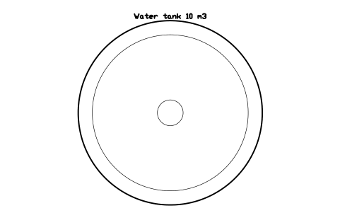 Preview of the Water tank 10 m3 symbol, block CSL_WATER_TANK