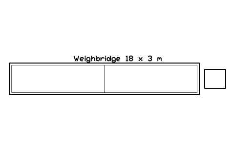 Preview of the Weighbridge 18 x 3 m symbol, block CSL_WEIGHBRIDGE
