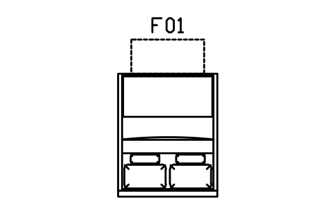 침대, 발치 서랍, 퀸, 1600 x 2000 심볼 미리보기, 블록 CMM_BED_DRAWER_1600