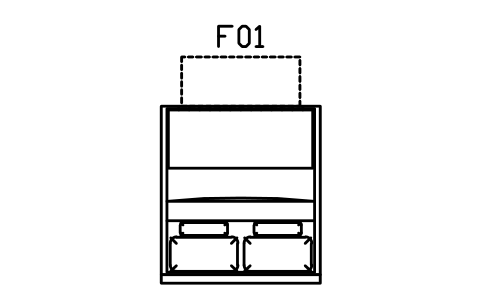 침대, 발치 서랍, 킹, 1800 x 2000 심볼 미리보기, 블록 CMM_BED_DRAWER_1800