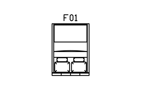 침대, 패널 헤드, 더블, 1400 x 2000 심볼 미리보기, 블록 CMM_BED_UPH_1400