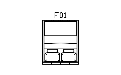 침대, 패널 헤드, 퀸, 1600 x 2000 심볼 미리보기, 블록 CMM_BED_UPH_1600
