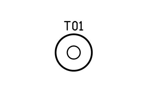 식탁, 원형, 1100 심볼 미리보기, 블록 CMM_DINING_RND_1100