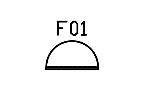 거울, 원형, 1000 심볼 미리보기, 블록 CMM_MIRROR_ROUND_1000
