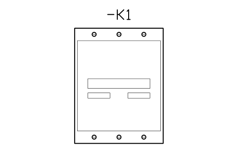 Vorschau des Symbols Contactor 115 A, 3 pole, Block CPL_CONTACTOR_115A