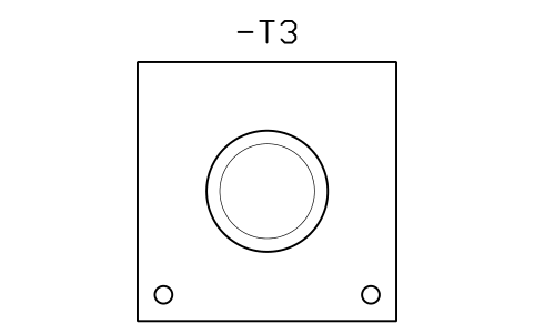 Vorschau des Symbols Current transformer, ring type, Block CPL_CT