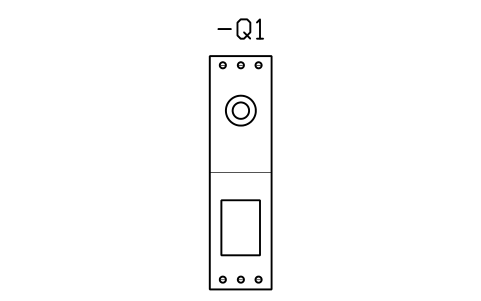 Vorschau des Symbols Direct-on-line starter unit, 45 mm, Block CPL_DOL_STARTER