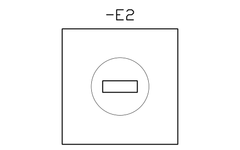 Vorschau des Symbols Door lock, quarter turn, Block CPL_DOOR_LOCK