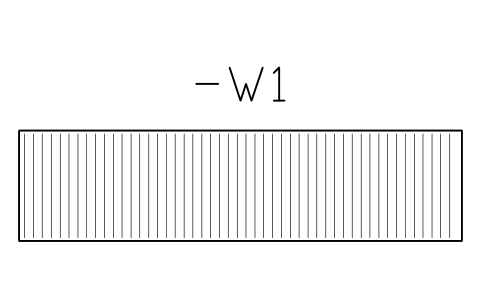 Vorschau des Symbols Wire duct 100 x 80, 400 mm run, Block CPL_DUCT_100X80