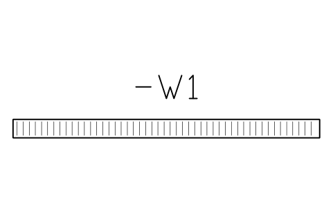 Vorschau des Symbols Wire duct 25 x 25, 400 mm run, Block CPL_DUCT_25X25