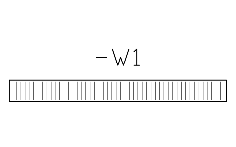 Vorschau des Symbols Wire duct 40 x 40, 400 mm run, Block CPL_DUCT_40X40