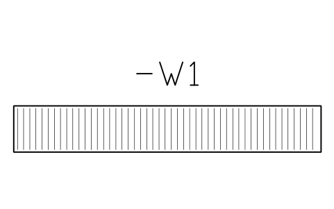 Vorschau des Symbols Wire duct 60 x 40, 400 mm run, Block CPL_DUCT_60X40