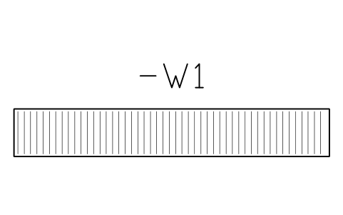 Vorschau des Symbols Wire duct 60 x 60, 400 mm run, Block CPL_DUCT_60X60