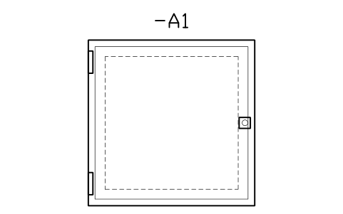 Vorschau des Symbols Wall enclosure 300 x 300, Block CPL_ENC_300X300