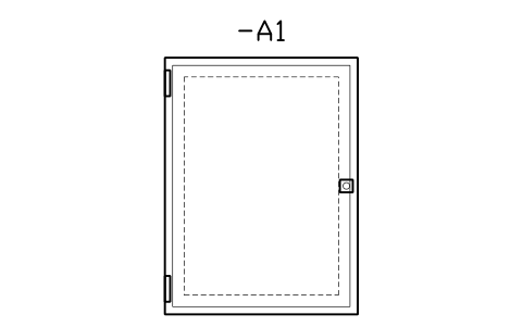 Vorschau des Symbols Wall enclosure 300 x 400, Block CPL_ENC_300X400