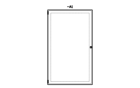 Vorschau des Symbols Wall enclosure 600 x 1000, Block CPL_ENC_600X1000