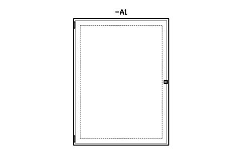 Vorschau des Symbols Wall enclosure 600 x 800, Block CPL_ENC_600X800